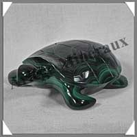 TORTUE MARINE - MALACHITE - 85x65x25 mm - 204 grammes - P005