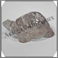 TORTUE - CRISTAL de ROCHE Fum - 75x50x35 mm - 140 grammes - A003