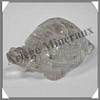 TORTUE - CRISTAL DE ROCHE - 85x55x35 mm - 178 grammes - A002