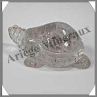 TORTUE - CRISTAL DE ROCHE - 85x55x35 mm - 178 grammes - A002