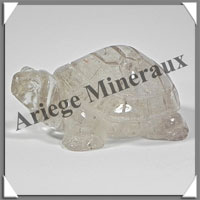 TORTUE - CRISTAL de ROCHE - 65x45x30 mm - 196 grammes - A003