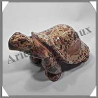 TORTUE - LEOPARDITE (Jaspe Lopard) - 155x95x85 mm - 1 100 grammes - A001