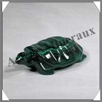 TORTUE - MALACHITE - 90 mm - 150 grammes - P001
