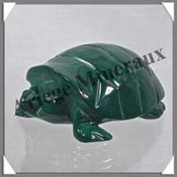 TORTUE - MALACHITE - 70x45x30 mm - 140 grammes - P004