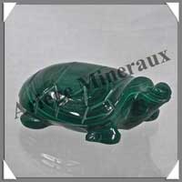 TORTUE - MALACHITE - 70x50x30 mm - 145 grammes - P005