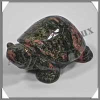 TORTUE - UNAKITE - 80x50x35 mm - 177 grammes - A001