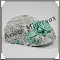 TORTUE - VARISCITE - 65x35x35 mm - 124 grammes - A001