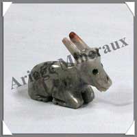 CHEVRE COUCHEE - STEATITE - 30 mm - A