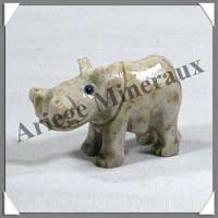HIPPOPOTAME - STEATITE - 30 mm - A