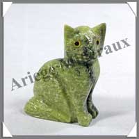 CHAT EGYPTIEN - SERPENTINE - 40 mm - A