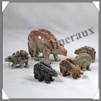 STEGOSAURE - STEATITE - Famille (Mre + 5 Petits) - A
