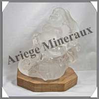 CRISTAL DE ROCHE - Bouddha Chinois - 150 mm -  A001