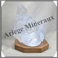 CRISTAL DE ROCHE - Bouddha Chinois - 150 mm -  A001