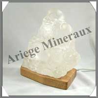 CRISTAL DE ROCHE - Bouddha Chinois - 170 mm - A002