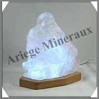 CRISTAL DE ROCHE - Bouddha Chinois - 170 mm - A002