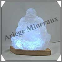 CRISTAL DE ROCHE - Bouddha Chinois - 170 mm - A002
