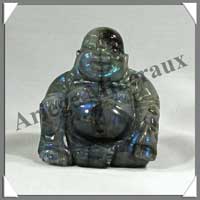 LABRADORITE - Bouddha Chinois - 60x60 mm - A002