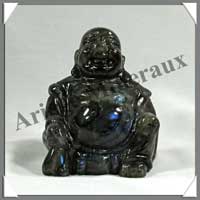LABRADORITE - Bouddha Chinois - 80x70 mm - A003