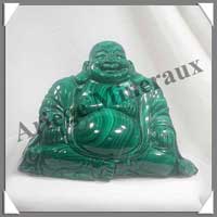 MALACHITE - Bouddha Chinois - 120 mm - C001