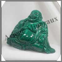 MALACHITE - Bouddha Chinois - 120 mm - C001
