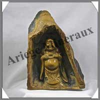 OEIL DE TIGRE - Bouddha Chinois - 170 mm - A001