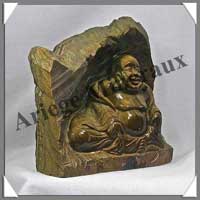OEIL DE TIGRE - Bouddha Chinois - 130 mm - A002