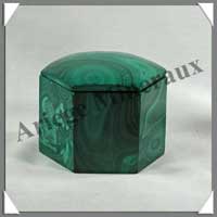 MALACHITE - BOITE Hexagonale - 70x70x40 mm - P001