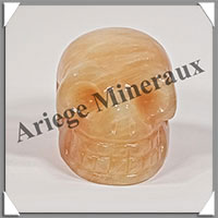 CALCITE JAUNE - Crne - 55x40x37 mm - 132 grammes - A001