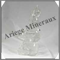 CRISTAL de ROCHE - 2 Crnes Empals sur Pointe - 115x35x30 mm - 265 grammes - A003