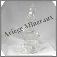 CRISTAL de ROCHE - 3 Crnes Empals sur Pointe - 140x40x35 mm - 340 grammes - A004