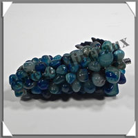 AGATE BLEUE - Grappe de Raisin - Taille 2 - 95 mm - 105 grammes - M004