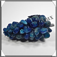 AGATE BLEUE - Grappe de Raisin - Taille 3 - 115 mm - 214 grammes - M001