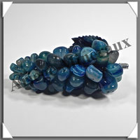 AGATE BLEUE - Grappe de Raisin - Taille 3 - 120 mm - 211 grammes - M002