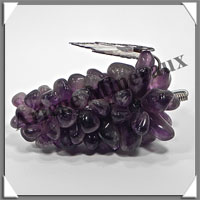 AMETHYSTE - Grappe de Raisin - Taille 3 - 110 mm - 210 grammes - M011