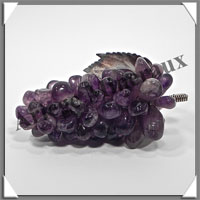 AMETHYSTE - Grappe de Raisin - Taille 3 - 115 mm - 210 grammes - M013