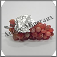 CORNALINE - Grappe de Raisin - Taille 3 - 120 mm - 208 grammes - M004