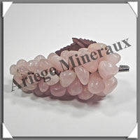 QUARTZ ROSE - Grappe de Raisin - Taille 3 - 120 mm - 210 grammes - M004