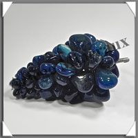 AGATE BLEUE - Grappe de Raisin - Taille 5 - 160 mm - 635 grammes - M004