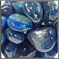 AGATE BLEUE - Grappe de Raisin - Taille 5 - 160 mm - 635 grammes - M004