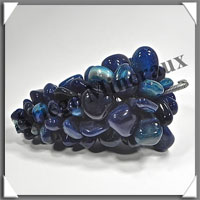 AGATE BLEUE - Grappe de Raisin - Taille 5 - 155 mm - 650 grammes - M005