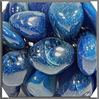 AGATE BLEUE - Grappe de Raisin - Taille 6 - 200 mm - 1 030 grammes - M009