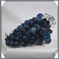 AGATE BLEUE - Grappe de Raisin - Taille 5 - 155 mm - 640 grammes - M010
