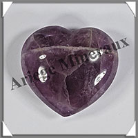 AMETHYSTE - Coeur - 37 grammes - 41x38x20 mm - R001