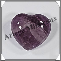 AMETHYSTE - Coeur - 26 grammes - 36x32x17 mm - R002
