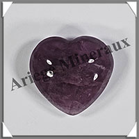 AMETHYSTE - Coeur - 19 grammes - 33x30x16 mm - R004