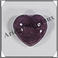 AMETHYSTE - Coeur - 19 grammes - 33x30x16 mm - R004