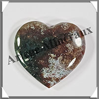 JASPE OCEAN - Coeur - 19 grammes - 40x38x9 mm - R001