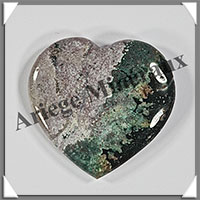 JASPE OCEAN - Coeur - 15 grammes - 40x39x8 mm - R003