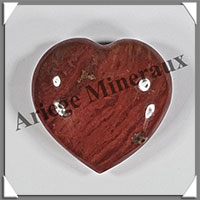 JASPE ROUGE - Coeur - 38 grammes - 42x39x17 mm - R002