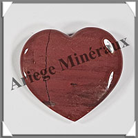JASPE ROUGE - Coeur - 19 grammes - 41x35x9 mm - R003